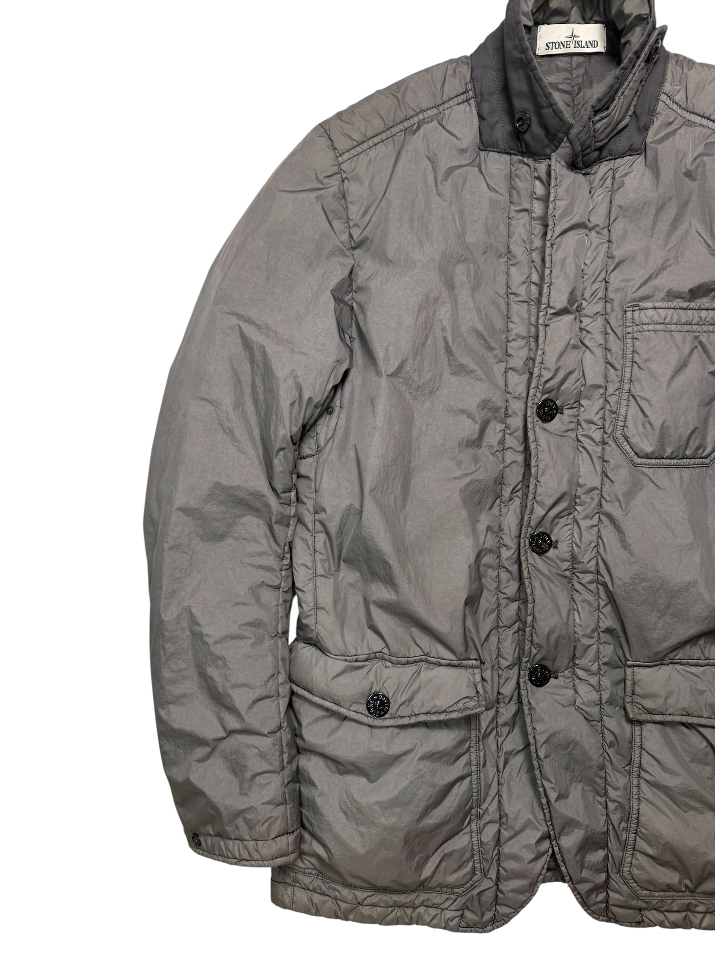 Stone Island Garment Dyed Crinkle Reps Ny Grey Taglia M