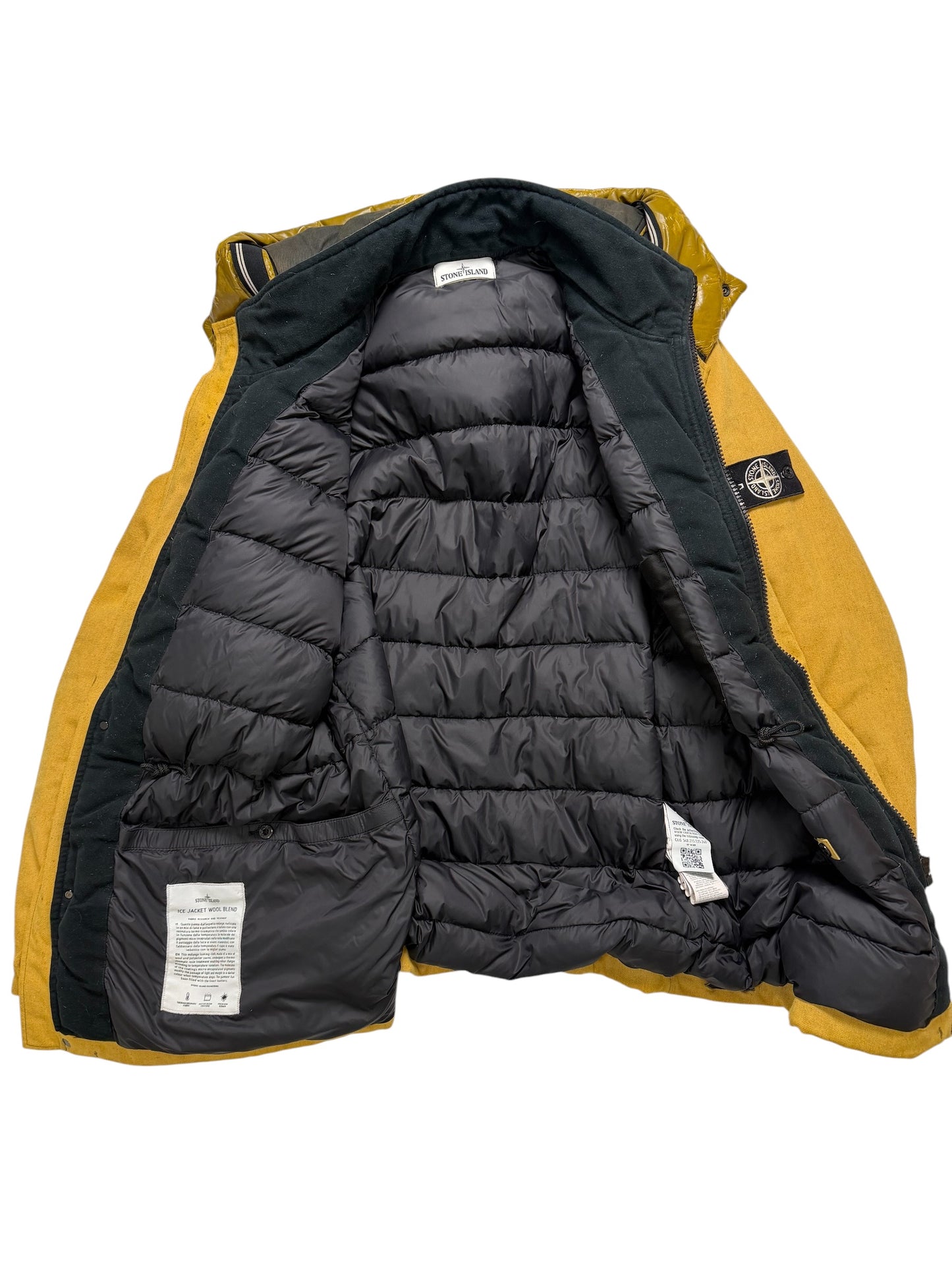 Stone Island Ice Jacket Wool Blend Taglia XXL