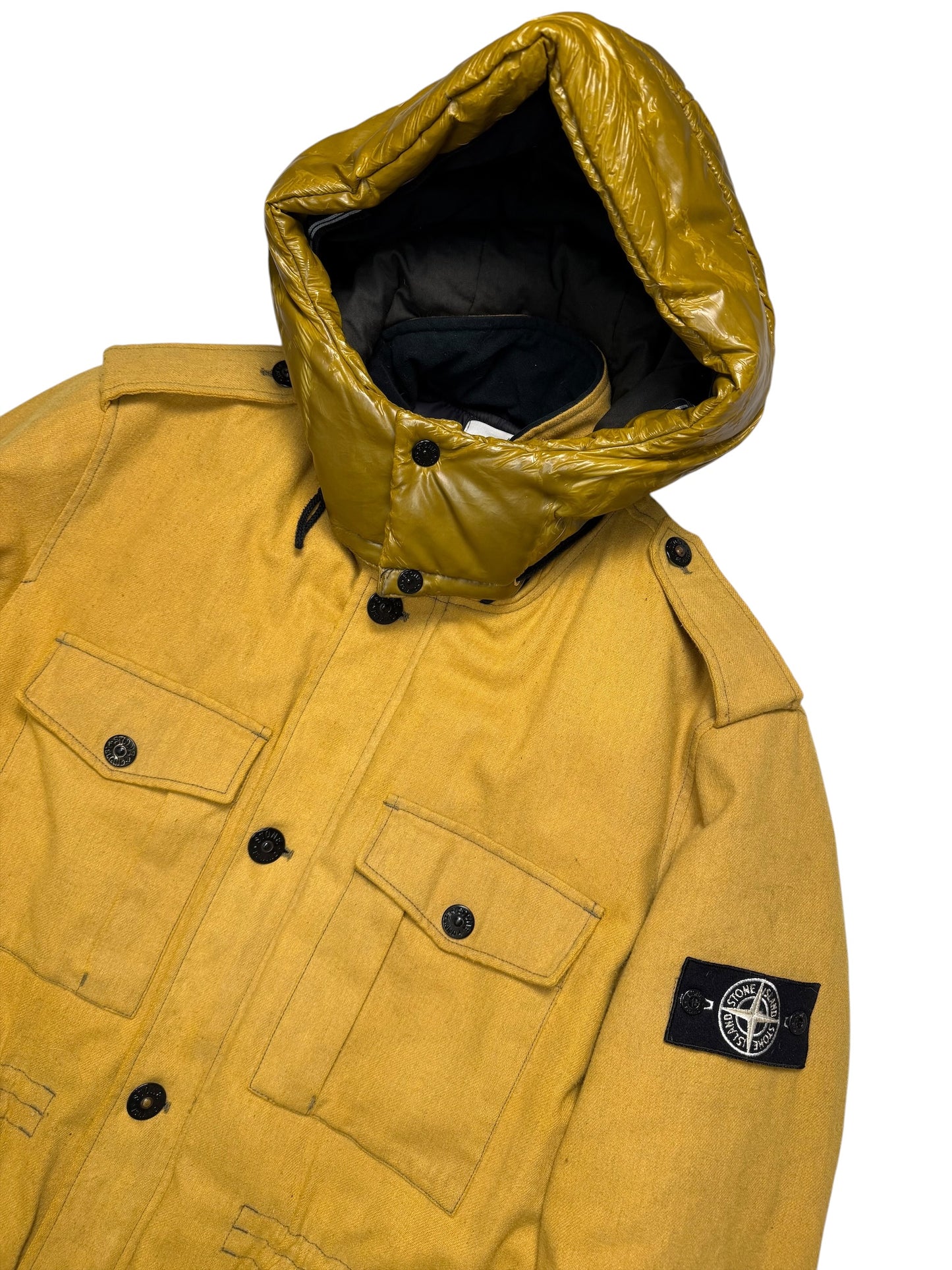 Stone Island Ice Jacket Wool Blend Taglia XXL