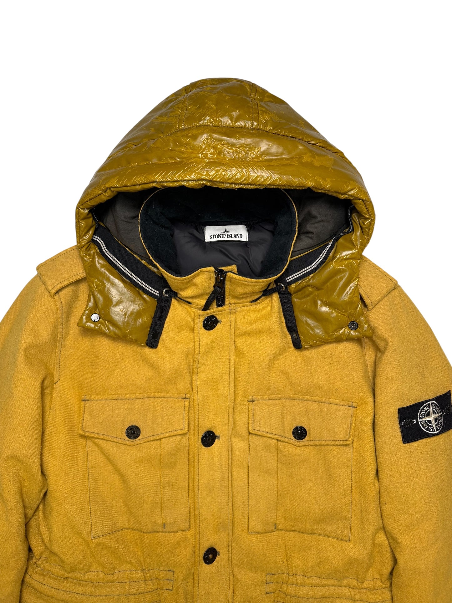 Stone Island Ice Jacket Wool Blend Taglia XXL