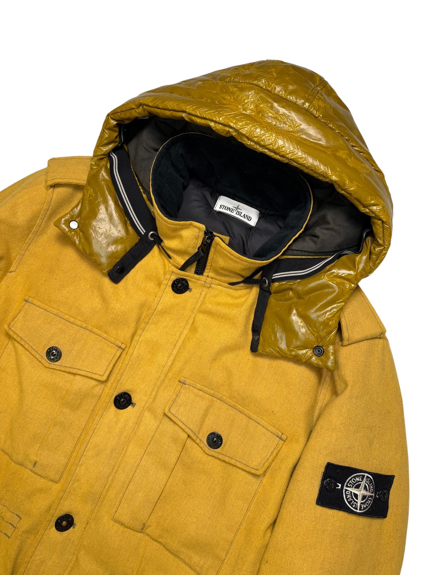 Stone Island Ice Jacket Wool Blend Taglia XXL