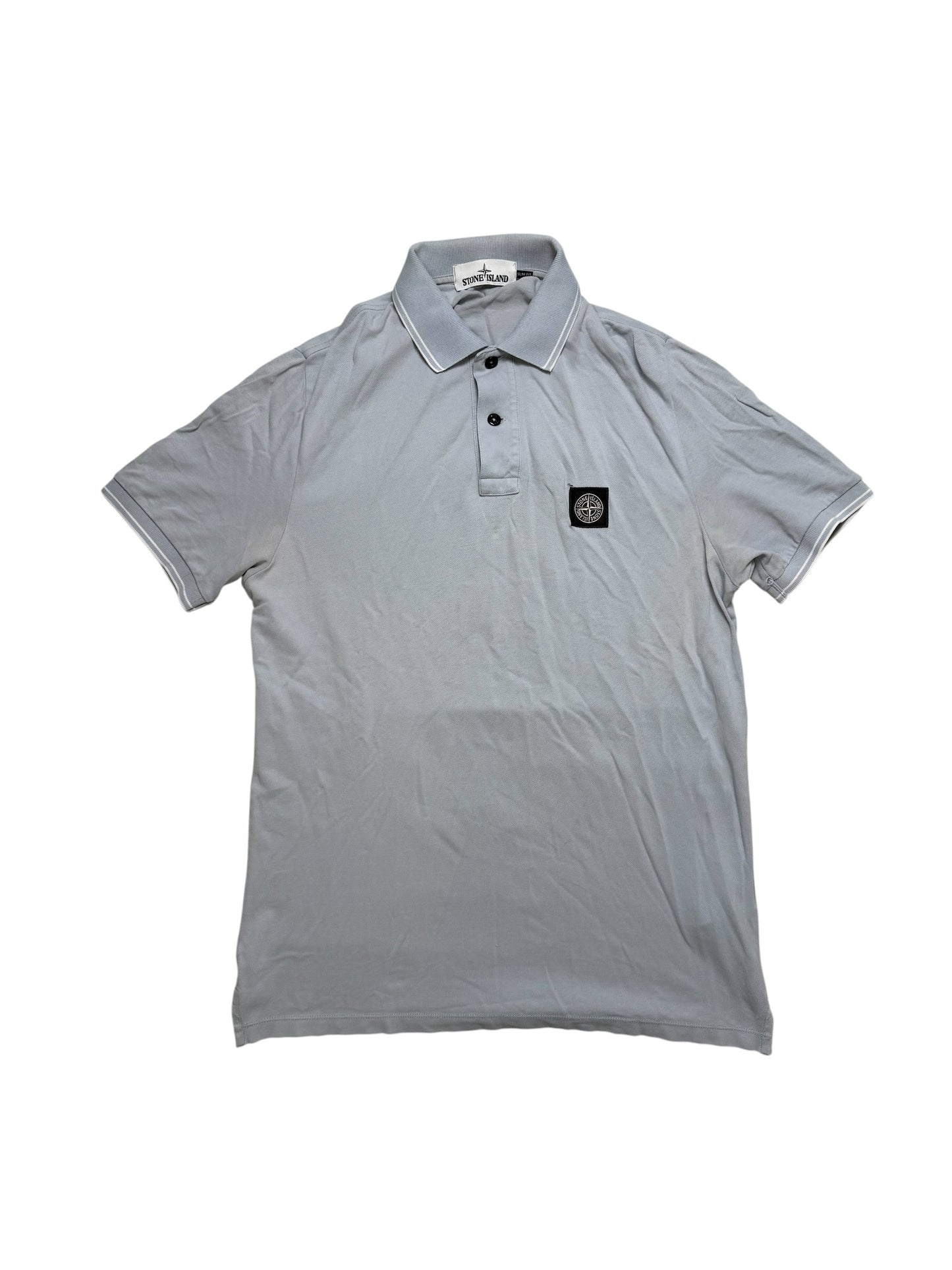 Stone Island Polo Taglia M Grigio Chiaro