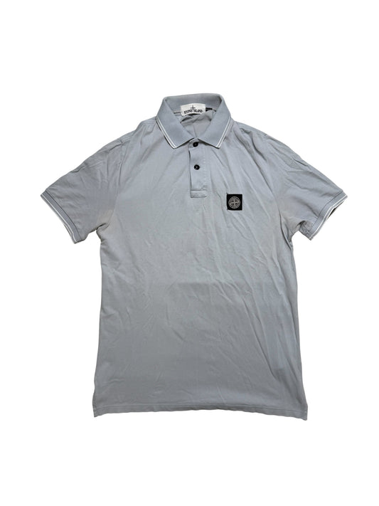 Stone Island Polo Taglia M Grigio Chiaro