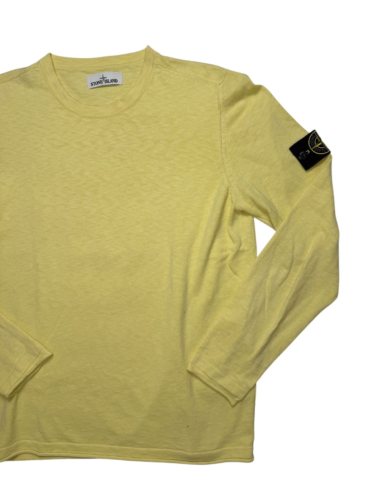 Stone Island Maglione Estivo Girocollo Classico Taglia XL Giallo