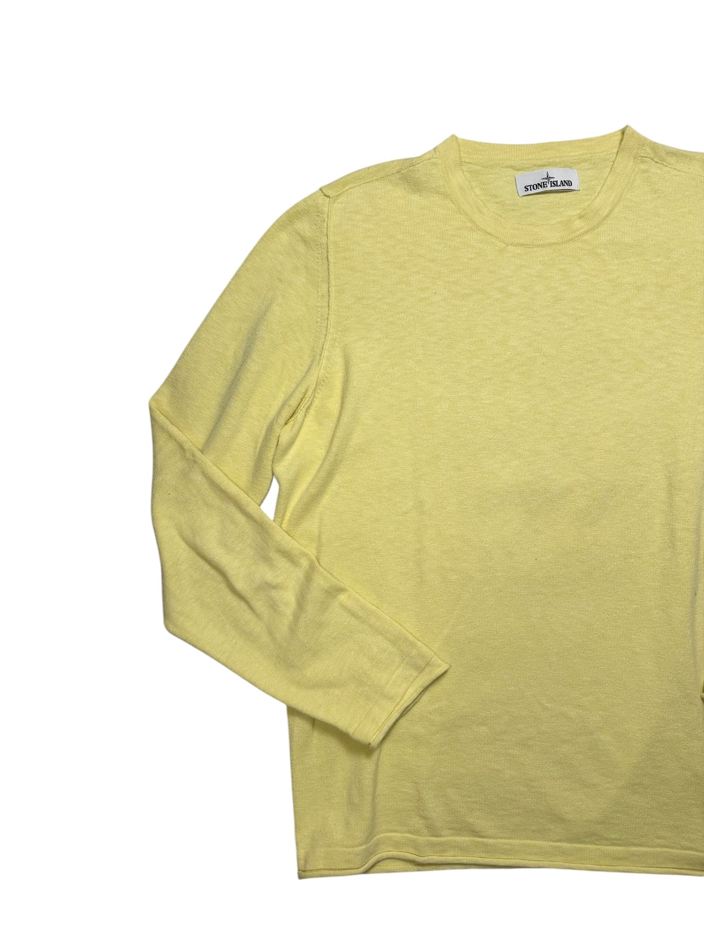 Stone Island Maglione Estivo Girocollo Classico Taglia XL Giallo
