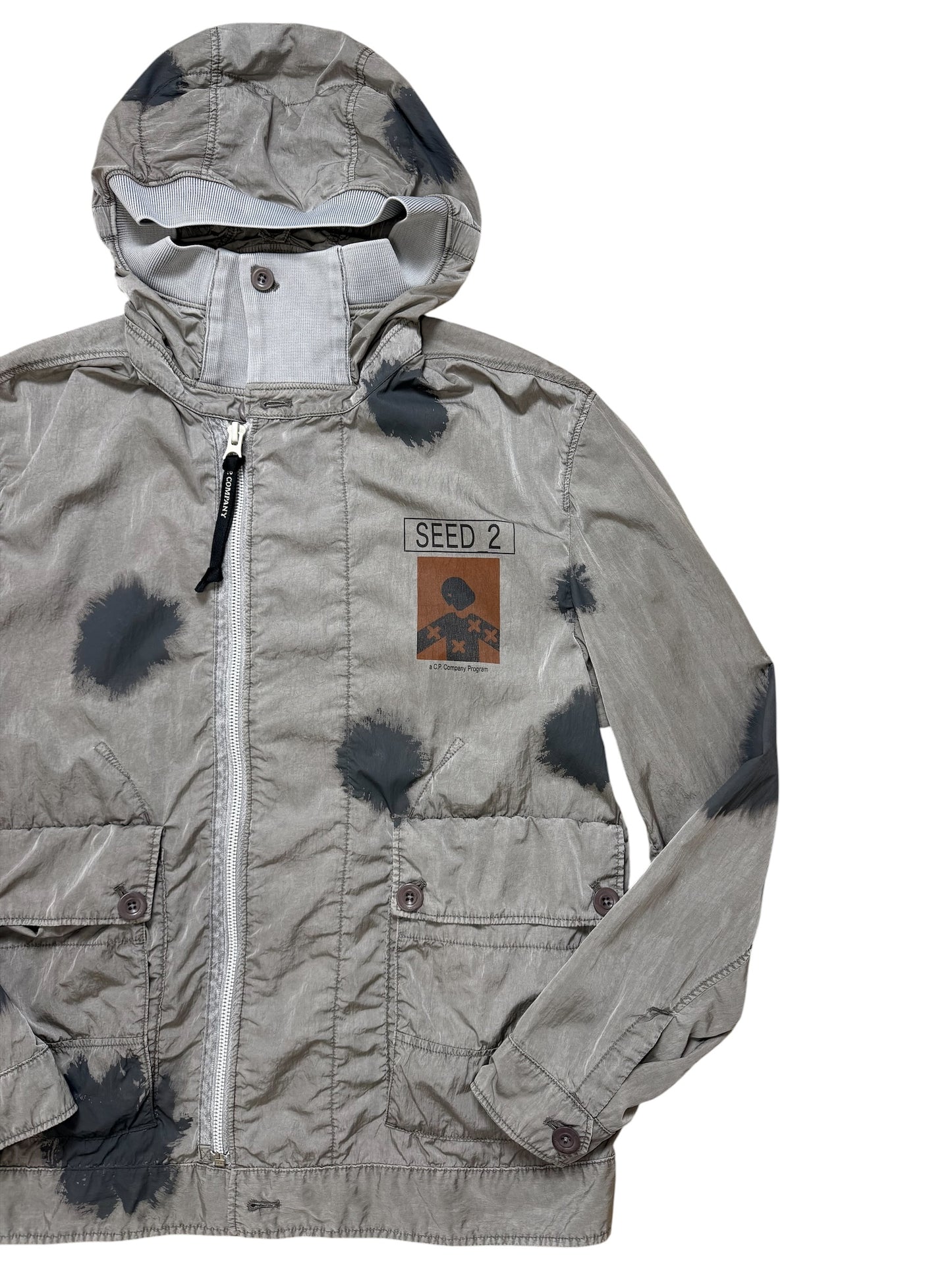 Cp Company Eco Chrome-R Seed 2 Painted Goggle Jacket Taglia 46