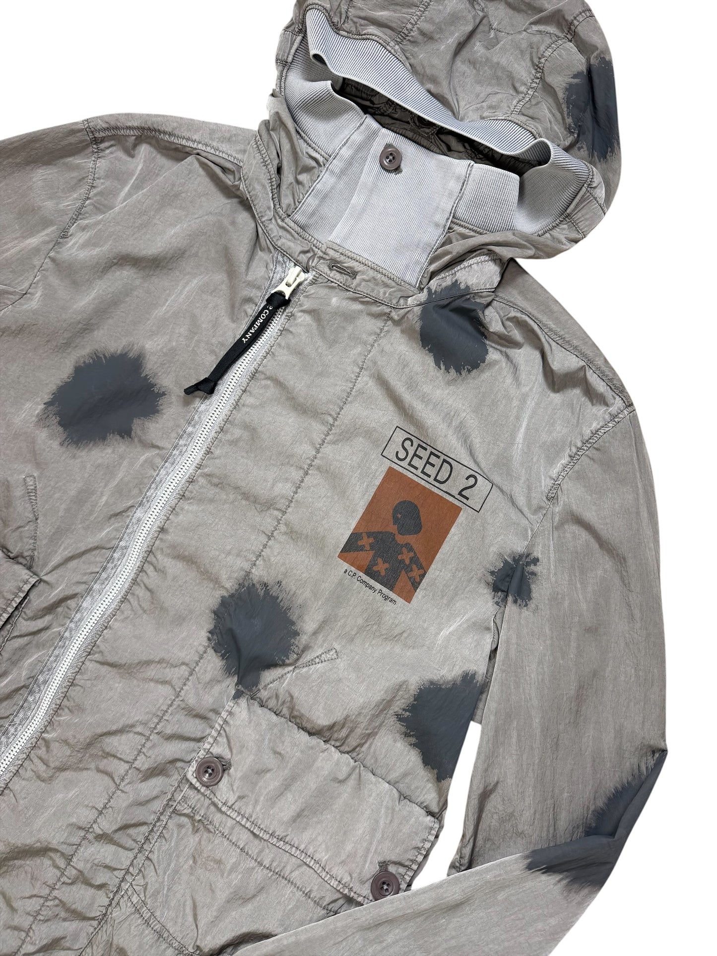Cp Company Eco Chrome-R Seed 2 Painted Goggle Jacket Taglia 46