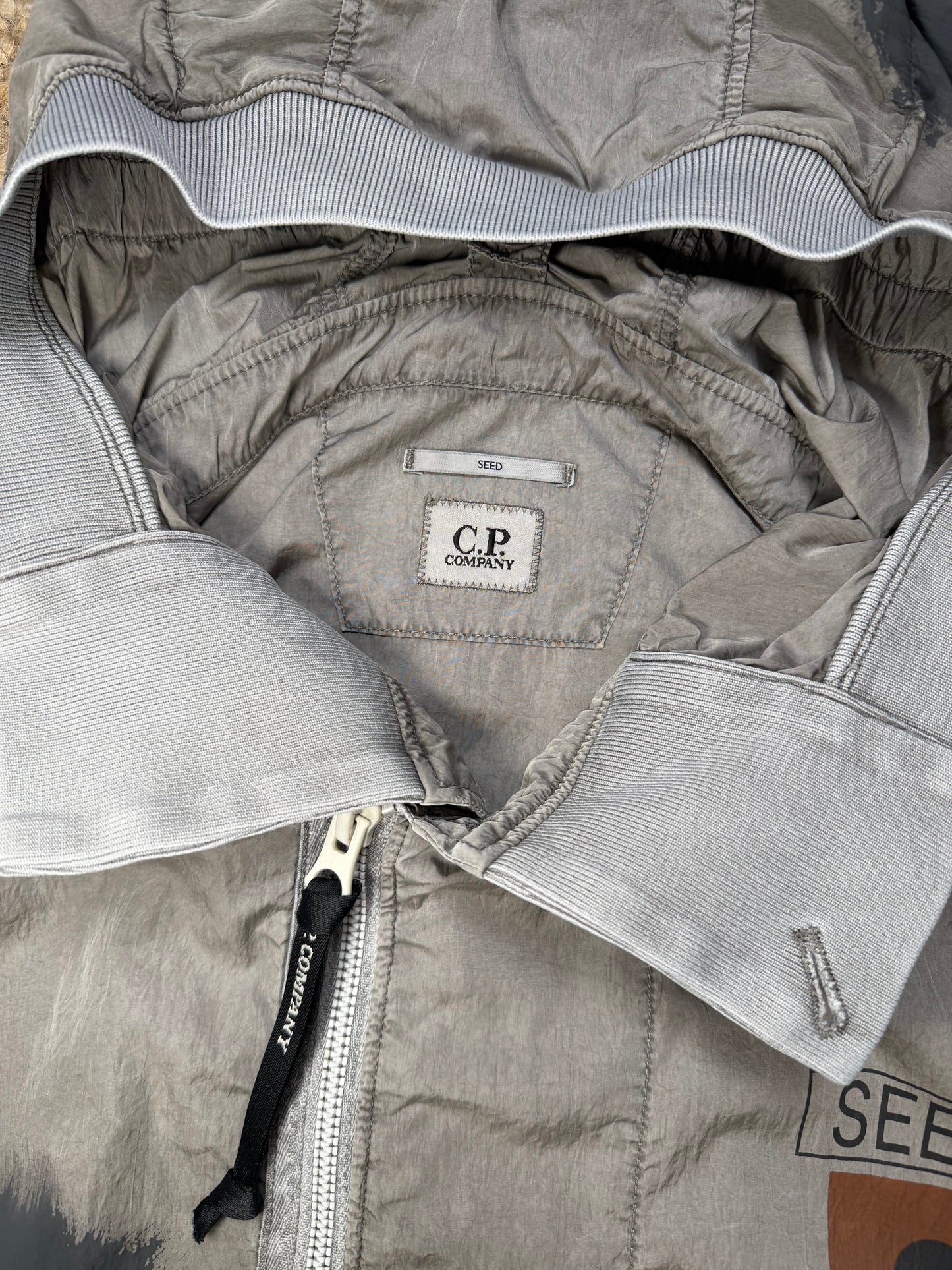 Cp Company Eco Chrome-R Seed 2 Painted Goggle Jacket Taglia 46