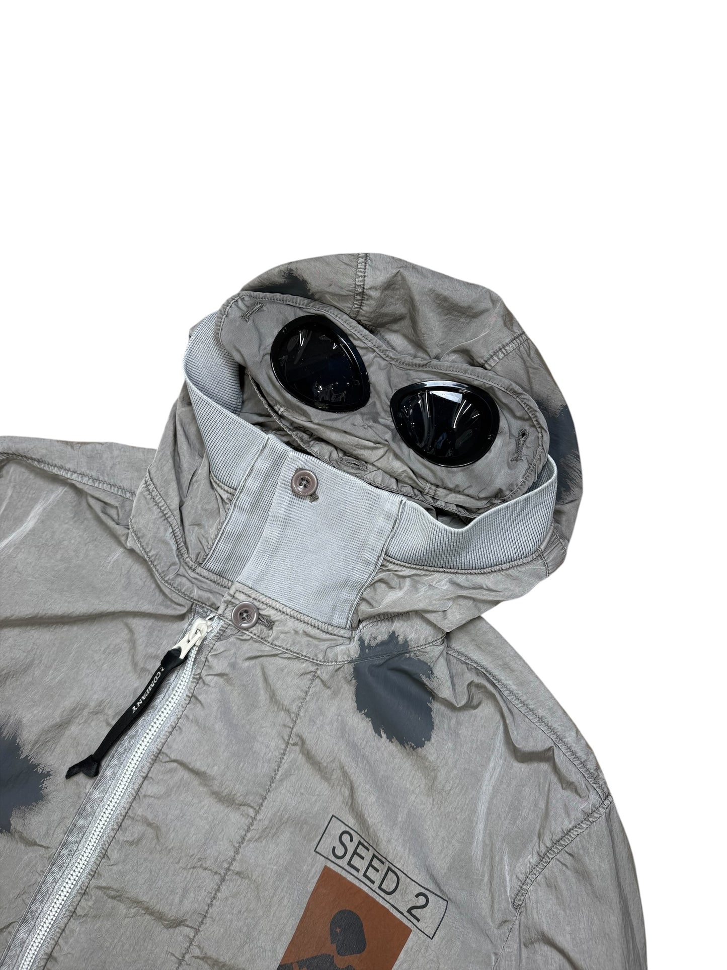 Cp Company Eco Chrome-R Seed 2 Painted Goggle Jacket Taglia 46