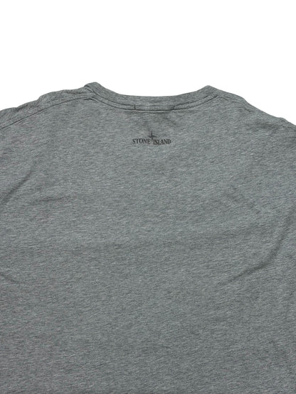Stone Island T-shirt Reflective Logo Taglia XL Grigio