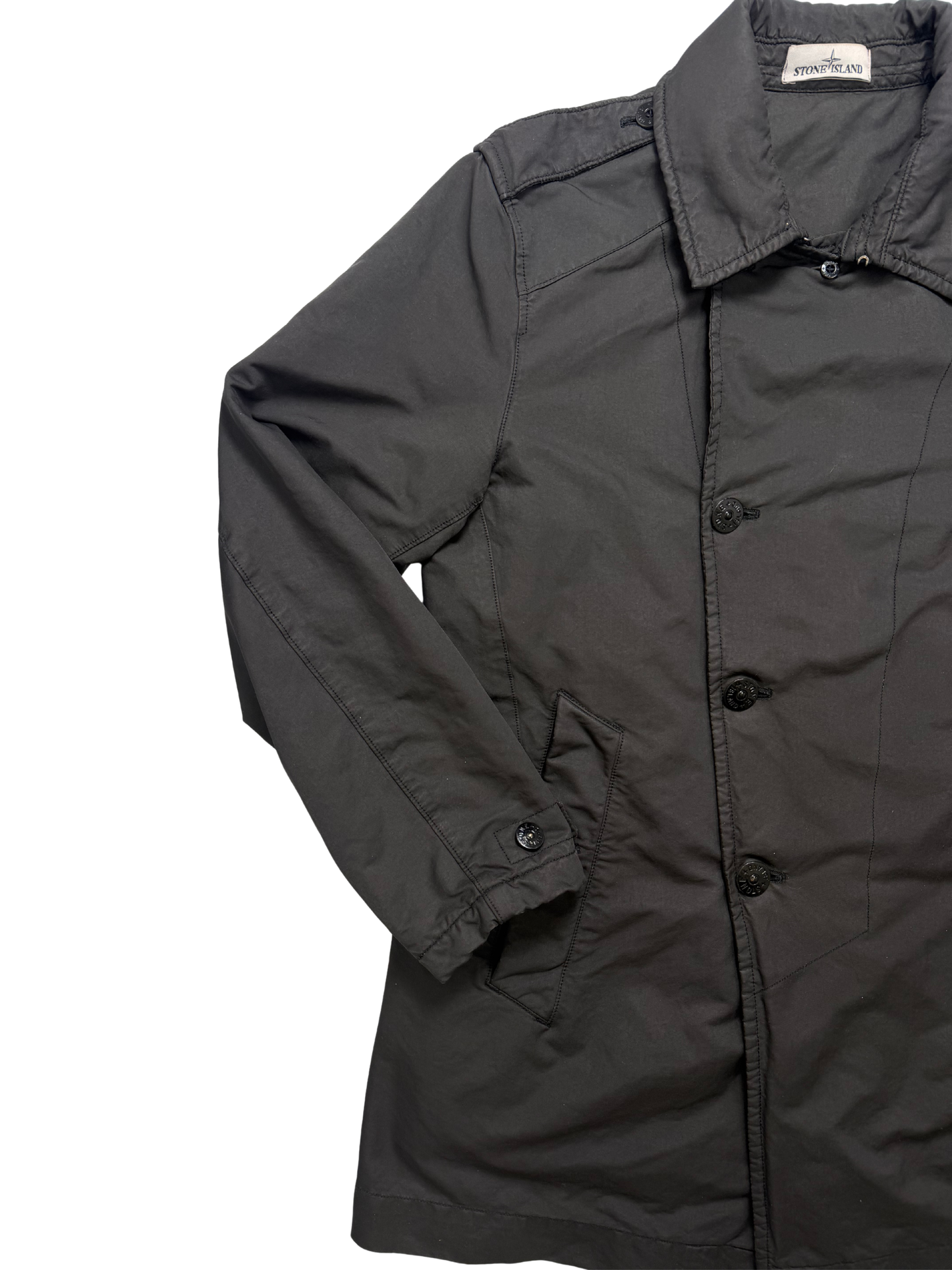 Stone Island David TC Trench Taglia L A/W 2015 Black