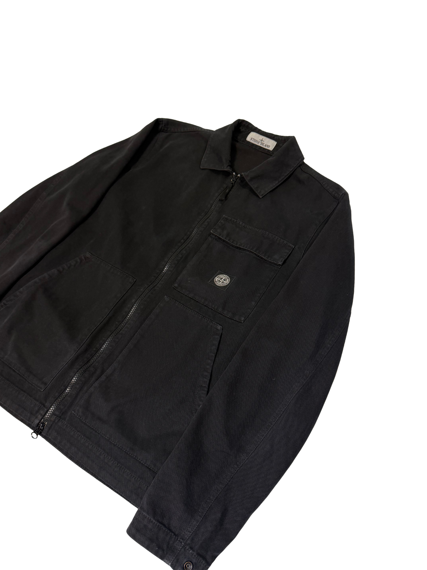 Stone Island Overshirt Nera Taglia M