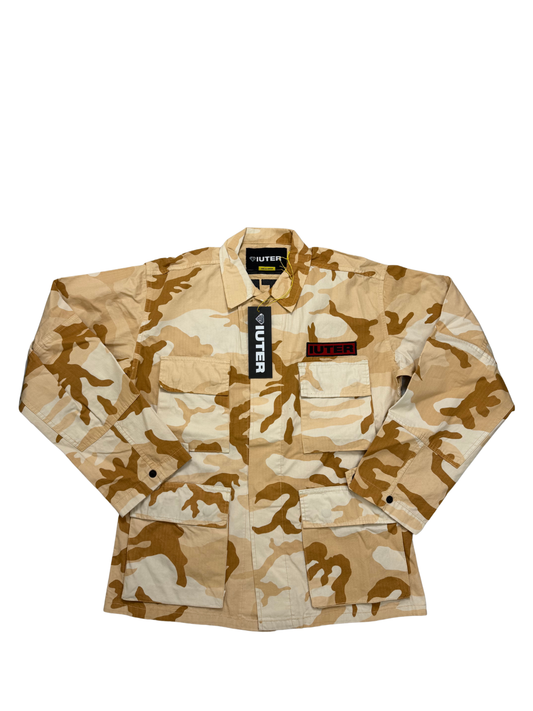 IUTER Giacca Workwear Uomo Struggle Overshirt Beige