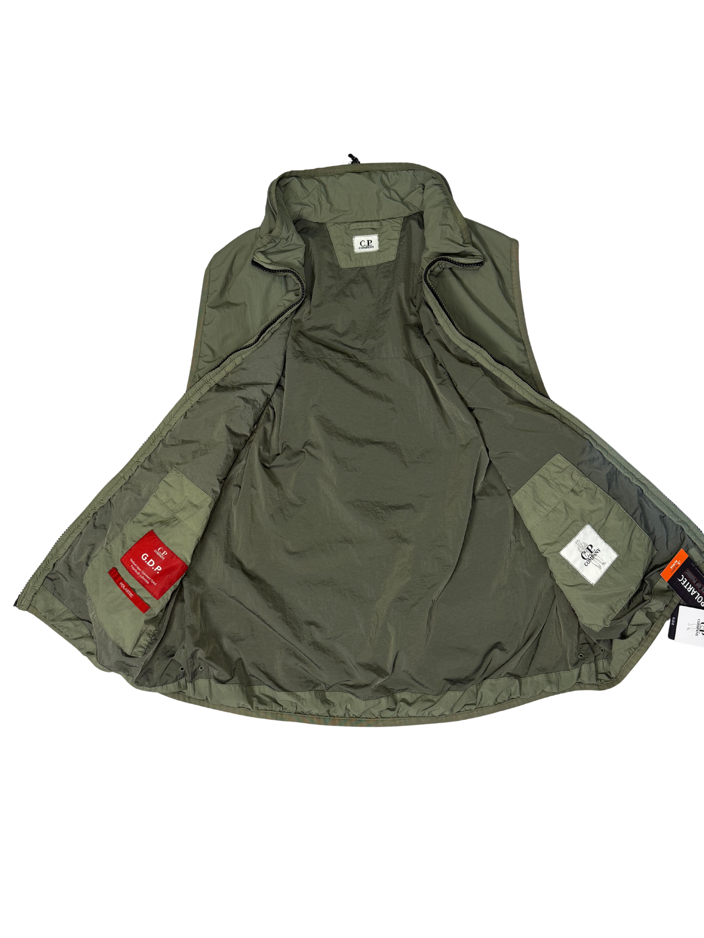 C.P.Company Smanicato GDP Polartec Nylon Taglia 48 Green