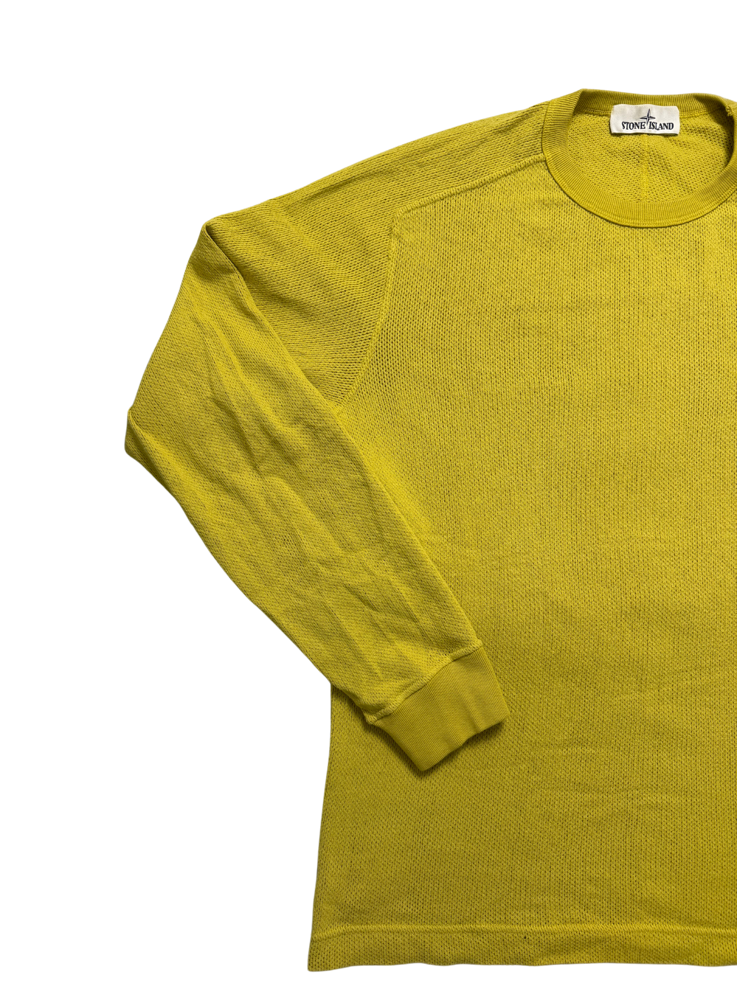 Stone Island Maglioncino leggero giallo girocollo Taglia L