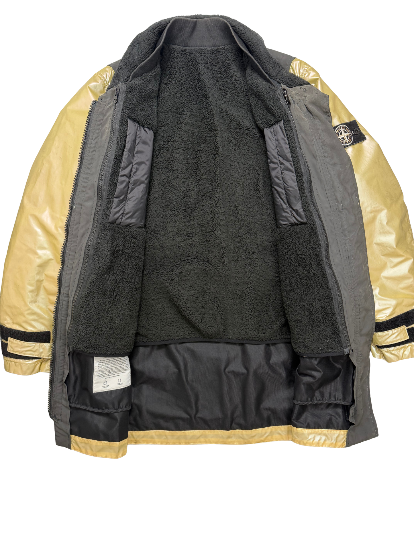 Stone Island Iridescent Coating Tela Reflex Mat 3 in 1 Pumino Interno taglia M