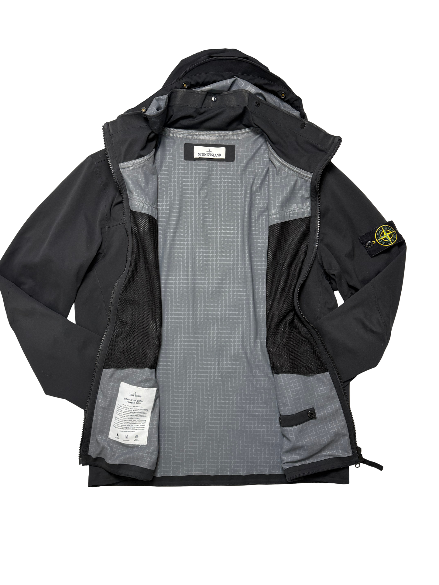 Stone Island Light Soft Shell SI Check Grid Taglia XL