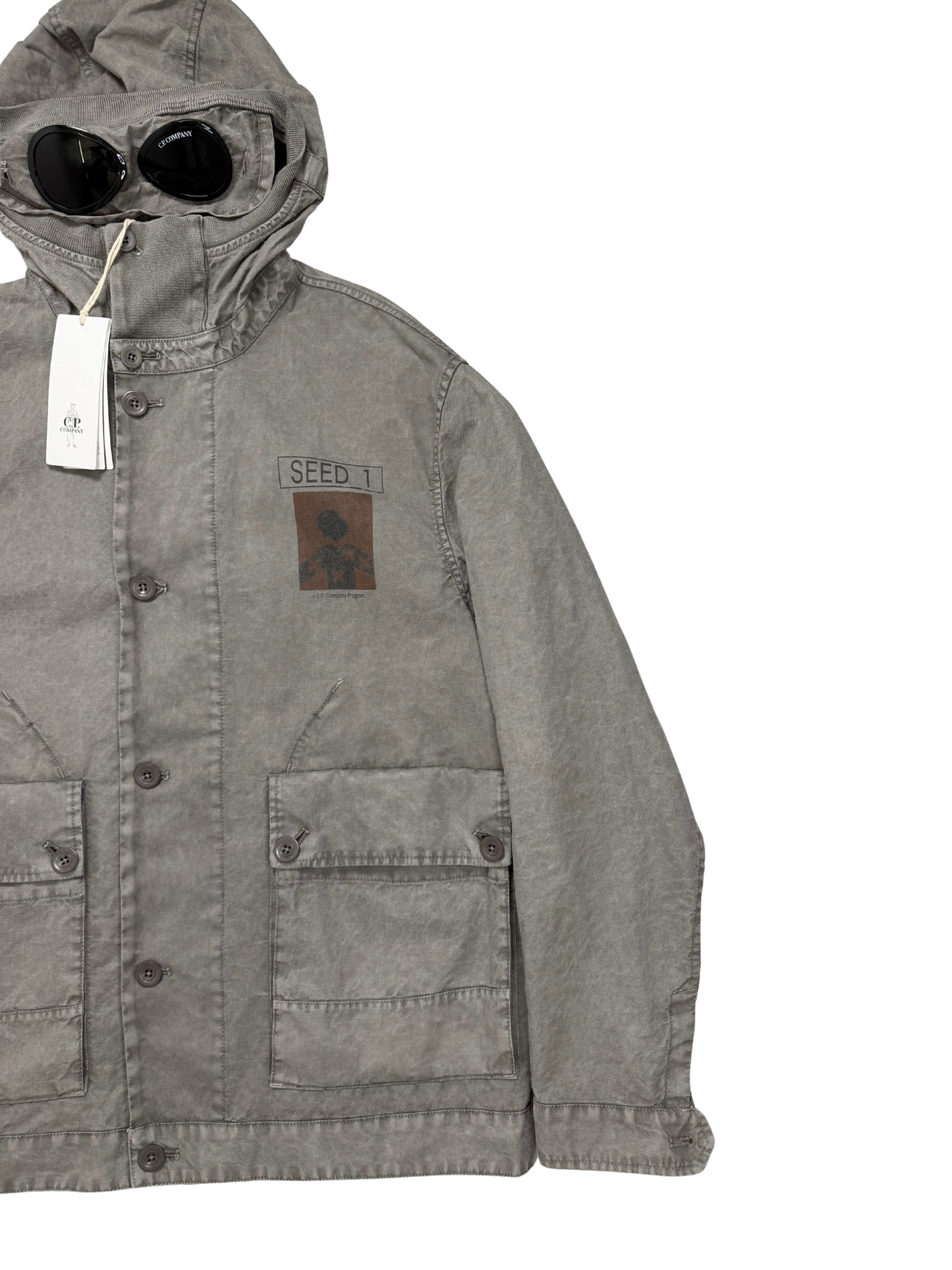 C.P.Company Seed 1 Goggle Jacket Taglia 50 Colore Grigio