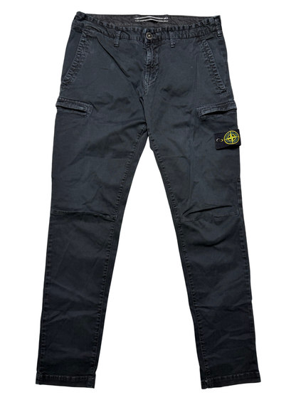Stone Island Pantaloni Cargo Blu Navy Taglia W34