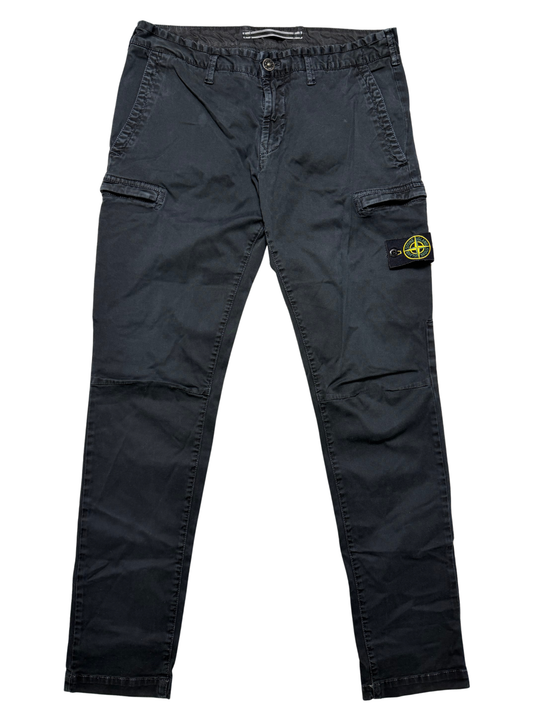 Stone Island Pantaloni Cargo Blu Navy Taglia W34