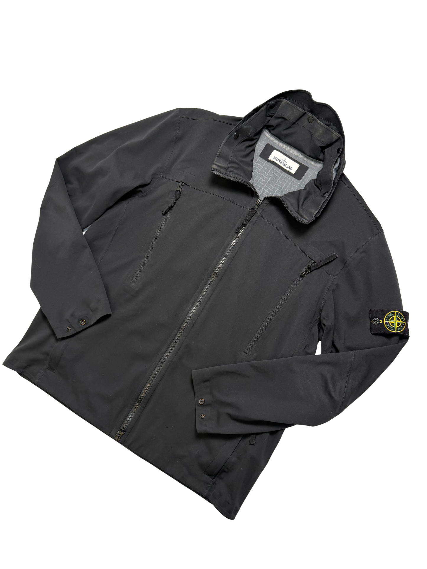 Stone Island Light Soft Shell SI Check Grid Taglia XL
