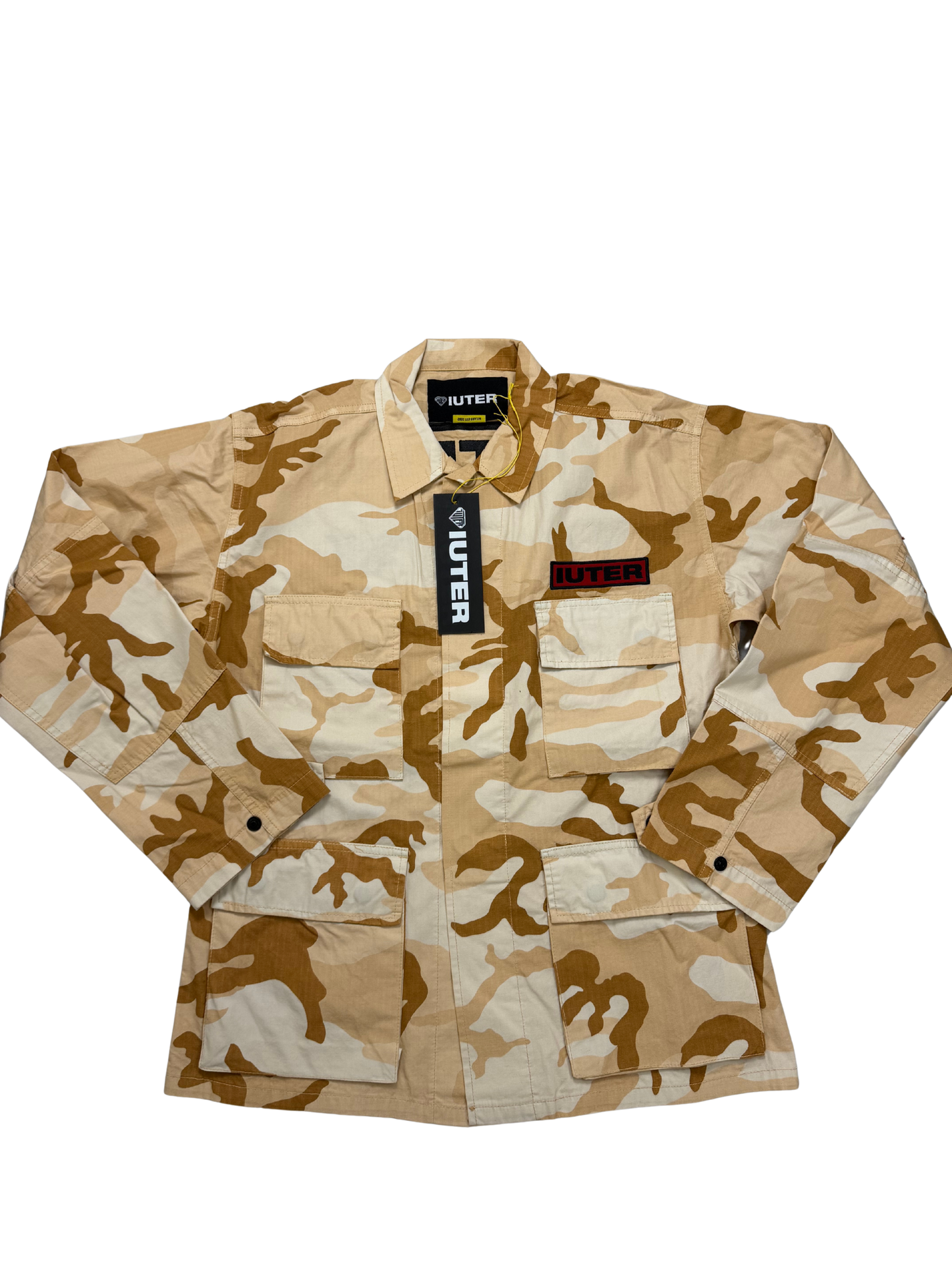 IUTER Giacca Workwear Uomo Struggle Overshirt Beige