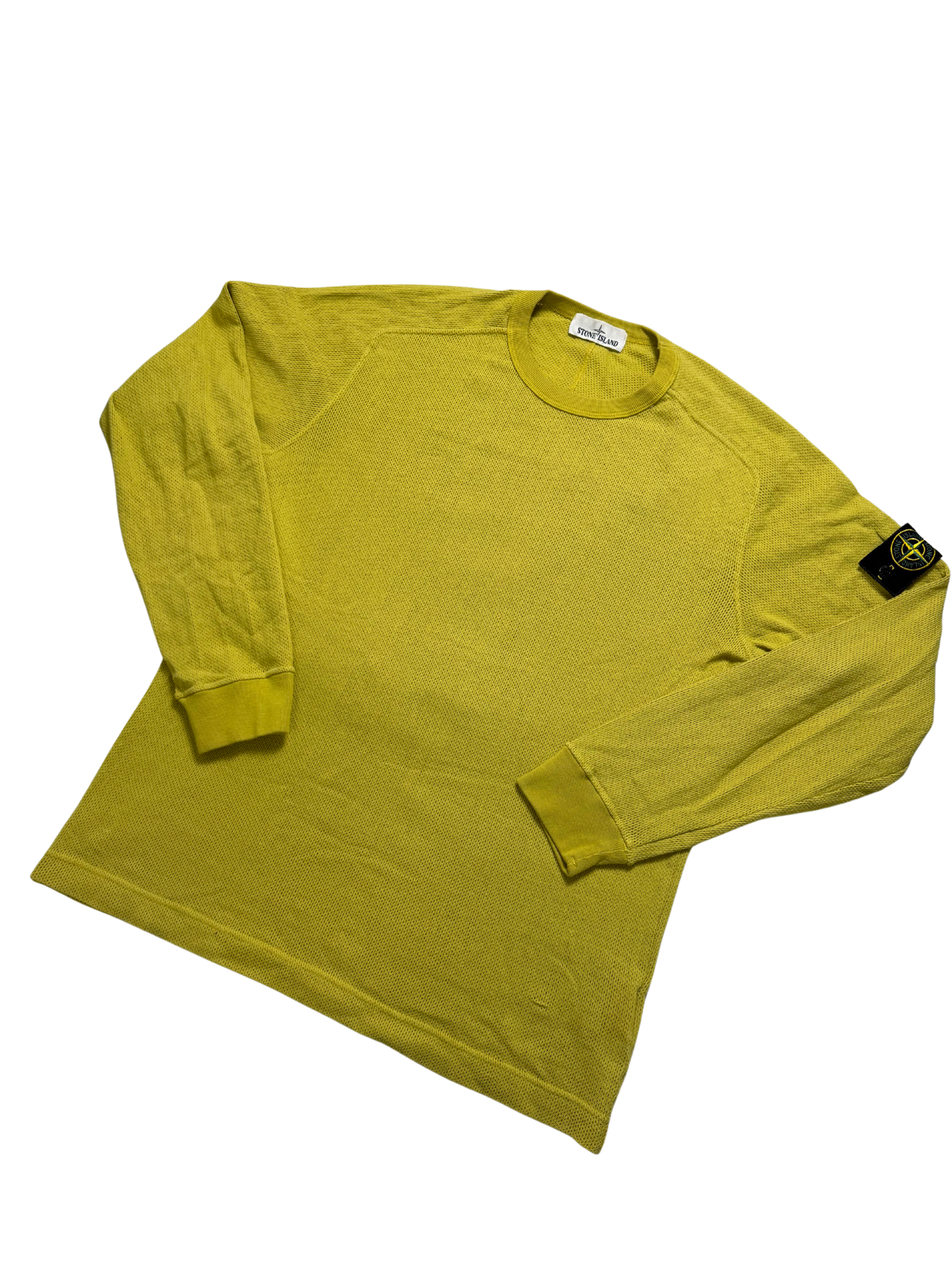 Stone Island Maglioncino leggero giallo girocollo Taglia L