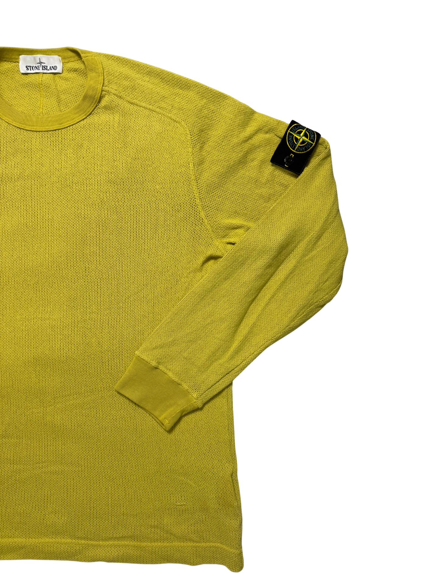Stone Island Maglioncino leggero giallo girocollo Taglia L