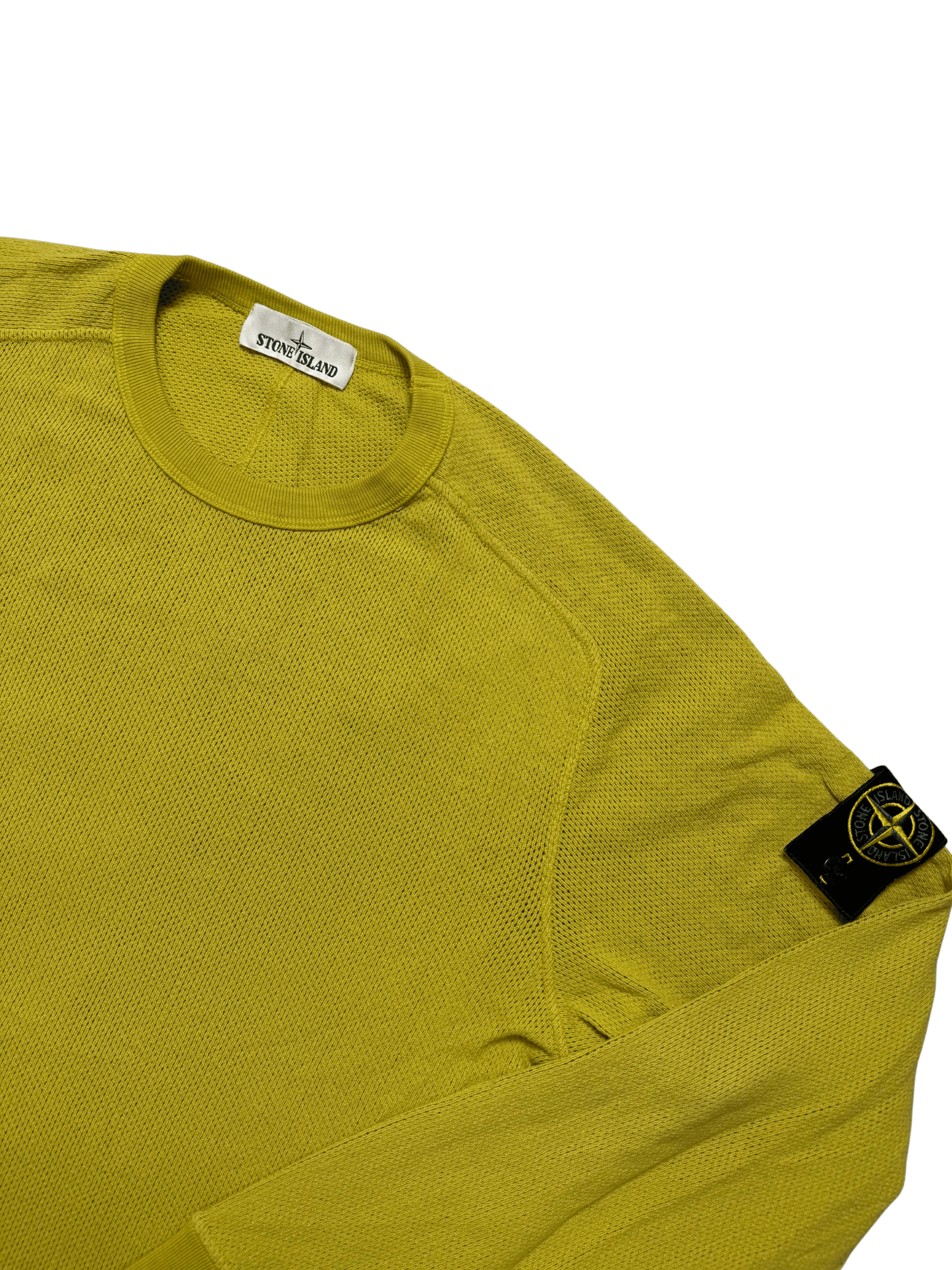 Stone Island Maglioncino leggero giallo girocollo Taglia L
