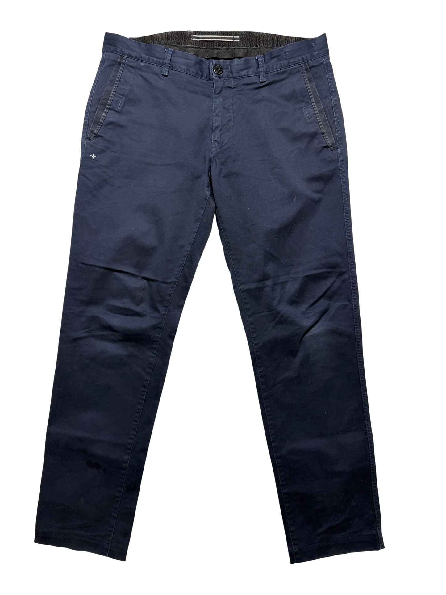 Stone Island Pantaloni Blu Navy Taglia W34
