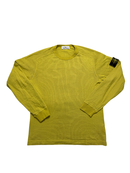Stone Island Maglioncino leggero giallo girocollo Taglia L