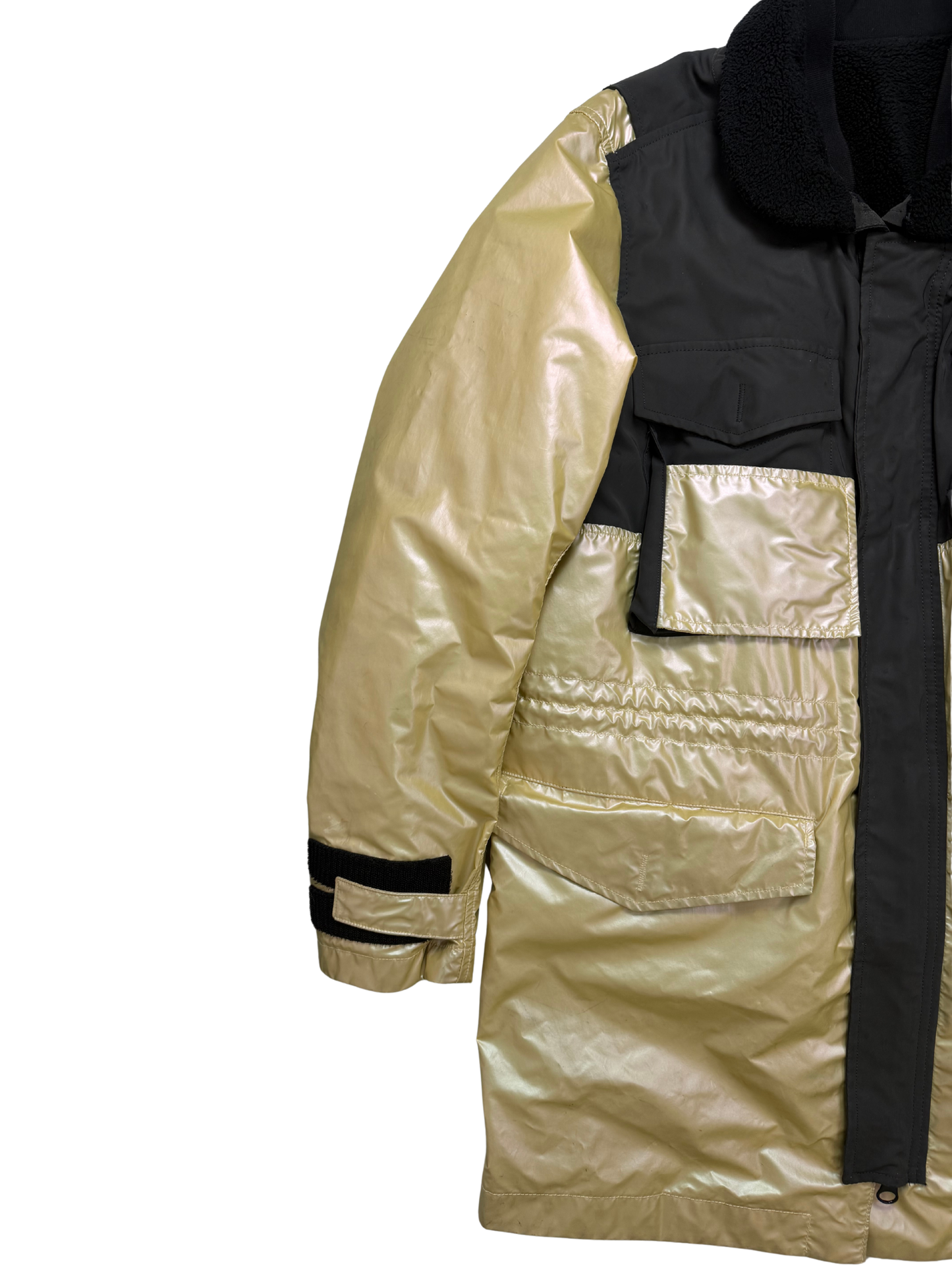 Stone Island Iridescent Coating Tela Reflex Mat 3 in 1 Pumino Interno taglia M