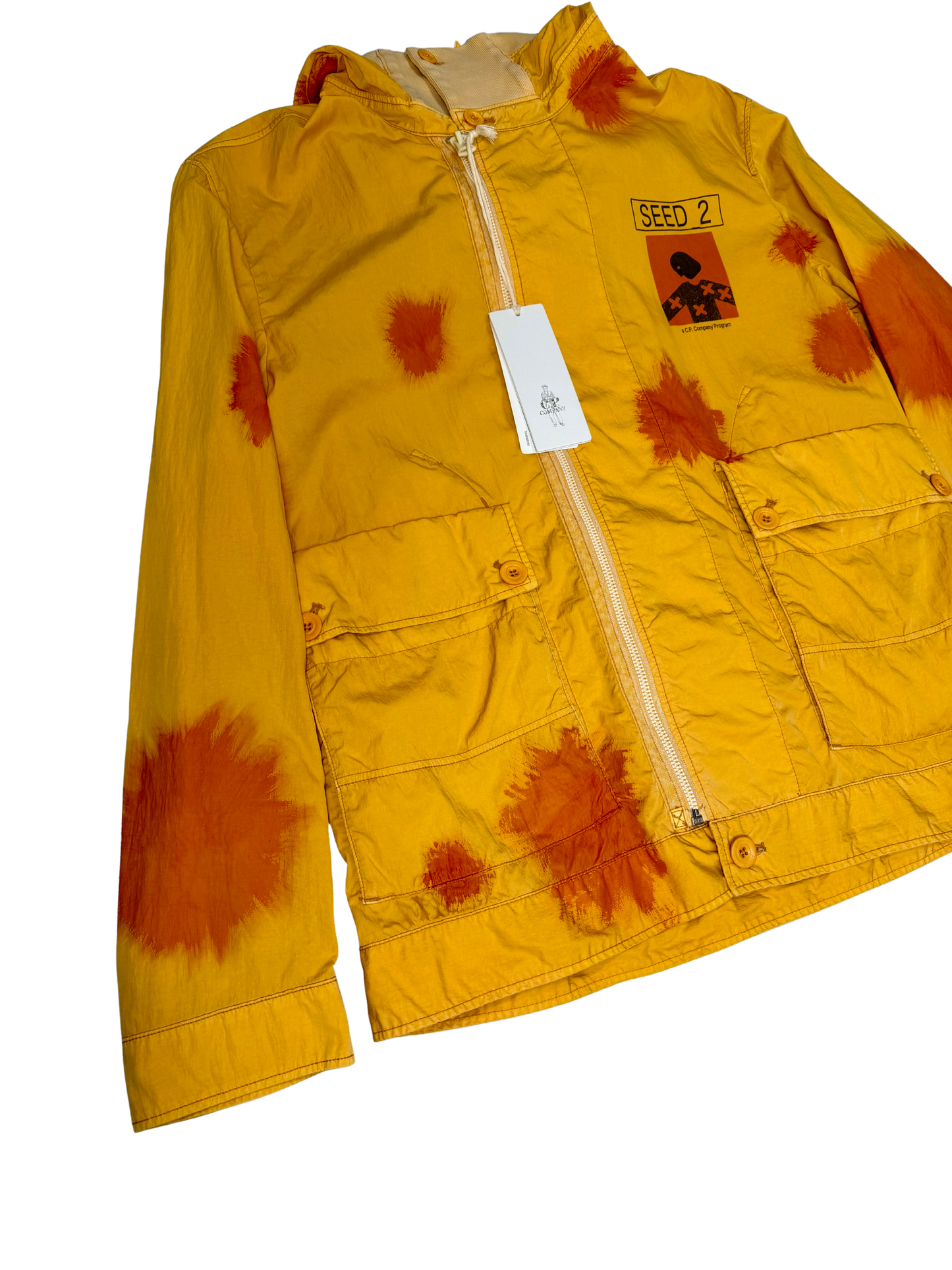Cp Company Eco Chrome-R Seed 2 Painted Google Jacket taglia 48