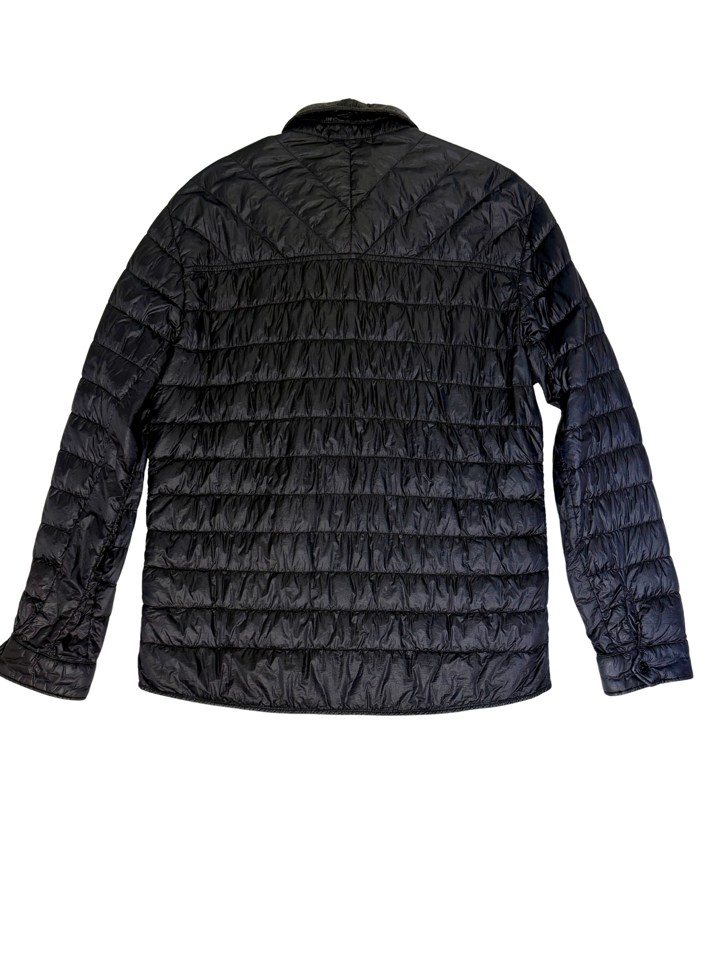 Stone Island Blue Navy Quilted Puffer Overshirt Jacket Blue navy Taglia XXL