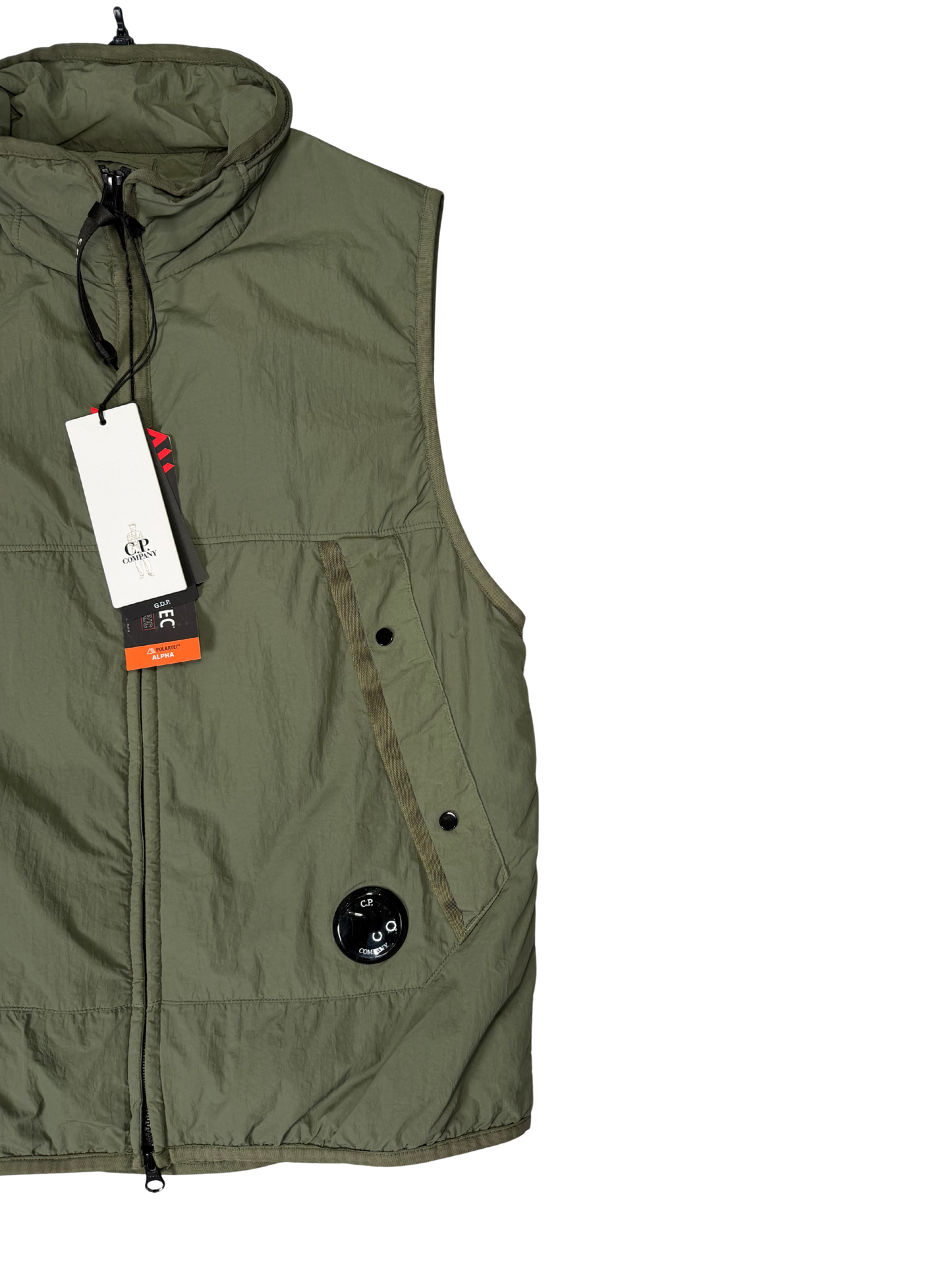 C.P.Company Smanicato GDP Polartec Nylon Taglia 48 Green
