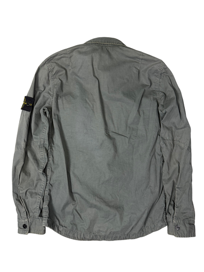 Stone Island The Garment Dyed Twin Pocket Overshirt Grey Taglia S