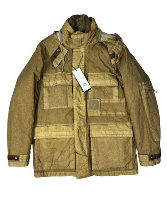 C.P. Company Metropolis Series Co-Ted Hooded 2 in 1 Jacket in Khaki