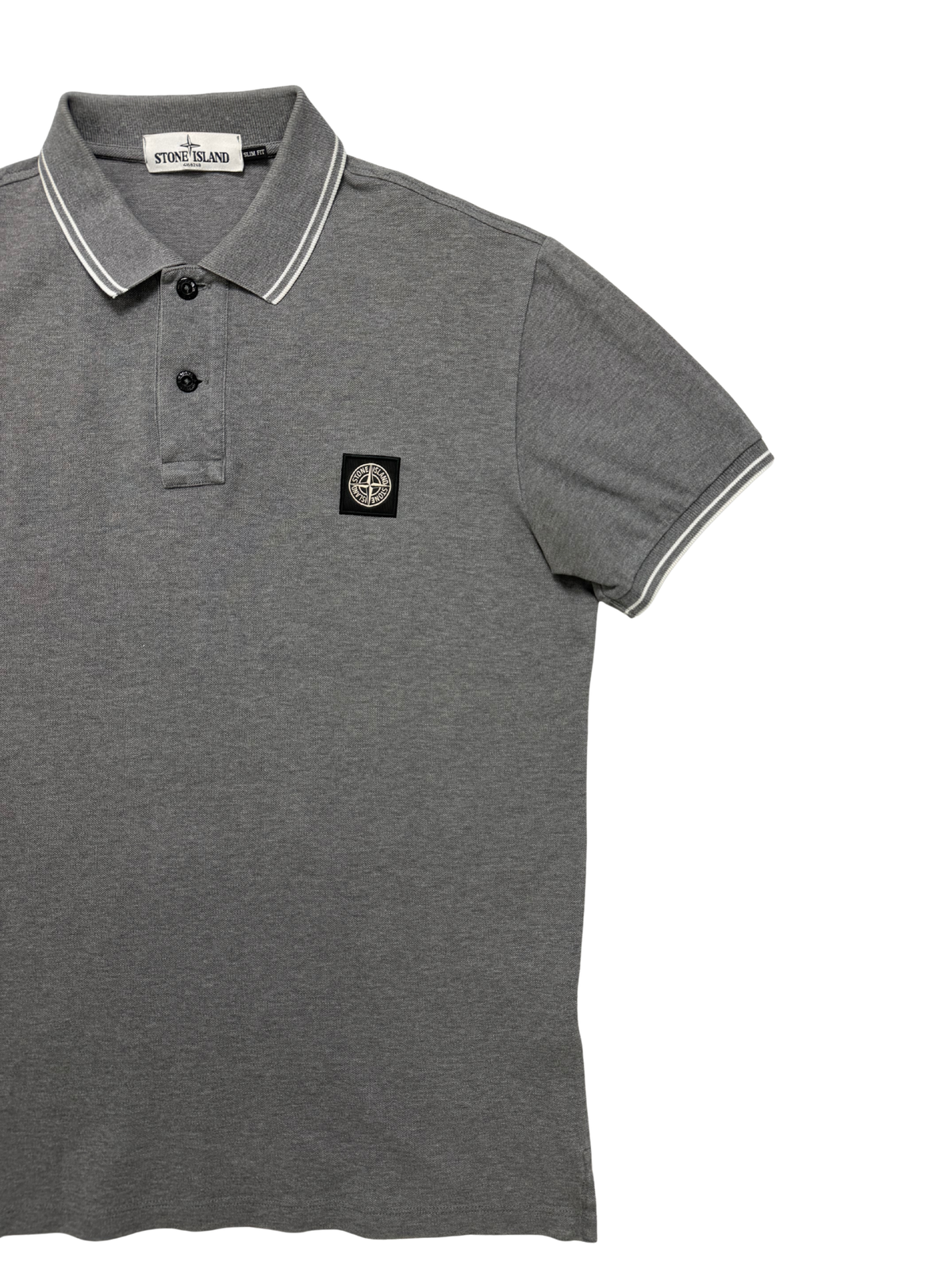 Polo Stone island Slim Fit Taglia L Grigio