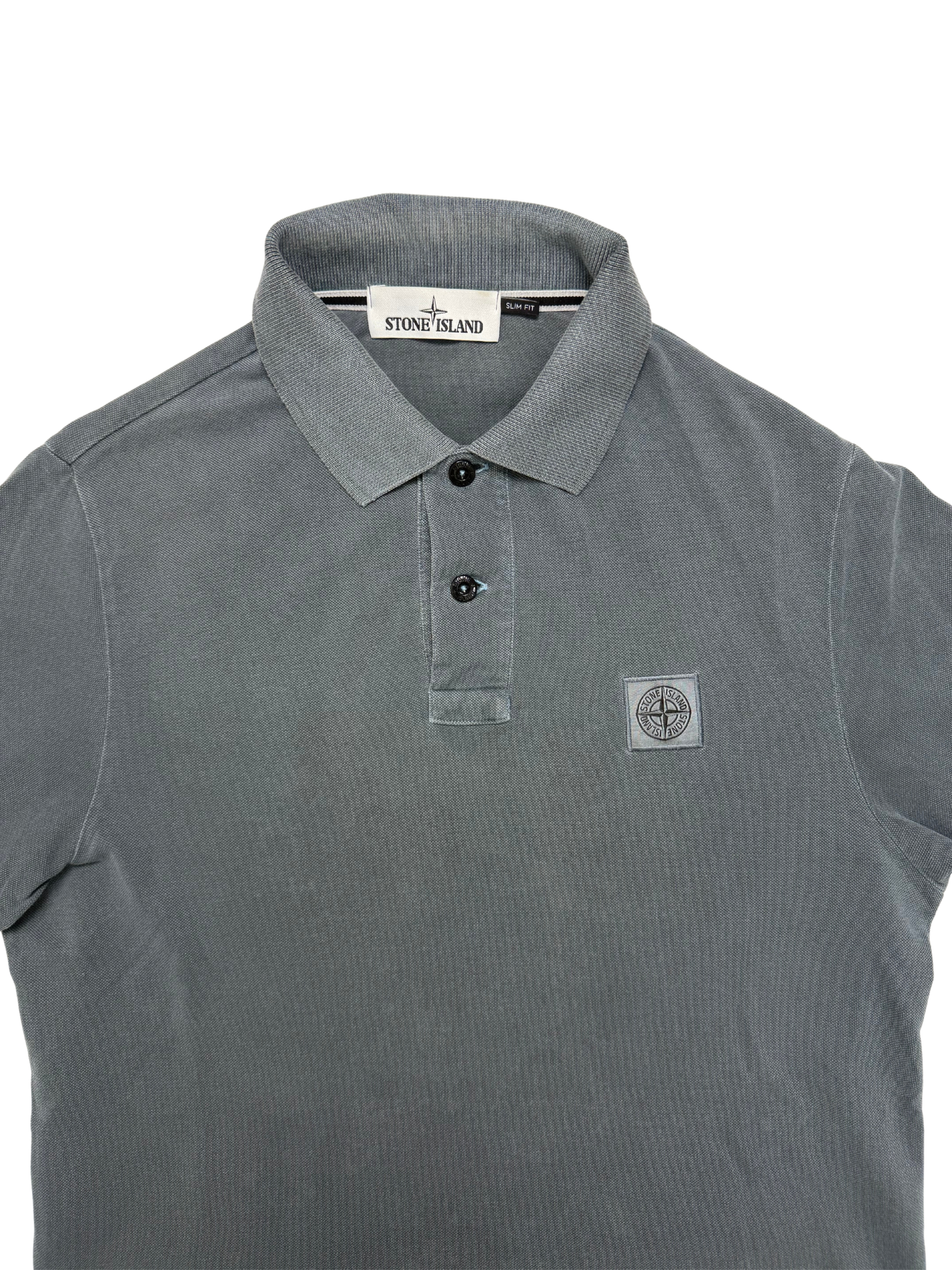 Polo Stone Island Slim Fit Taglia M grigia