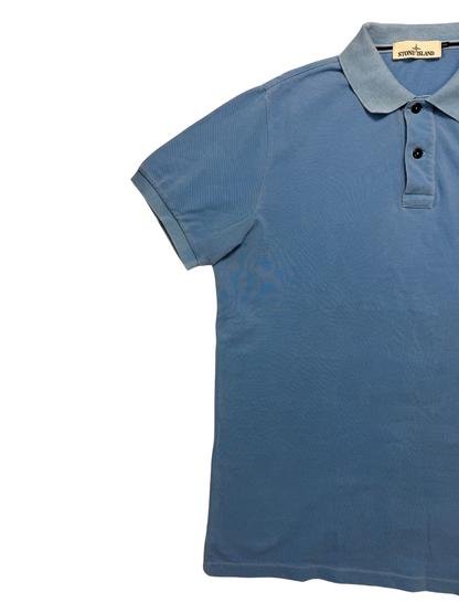 Polo Stone Island Slim Fit Azzurra Taglia XL