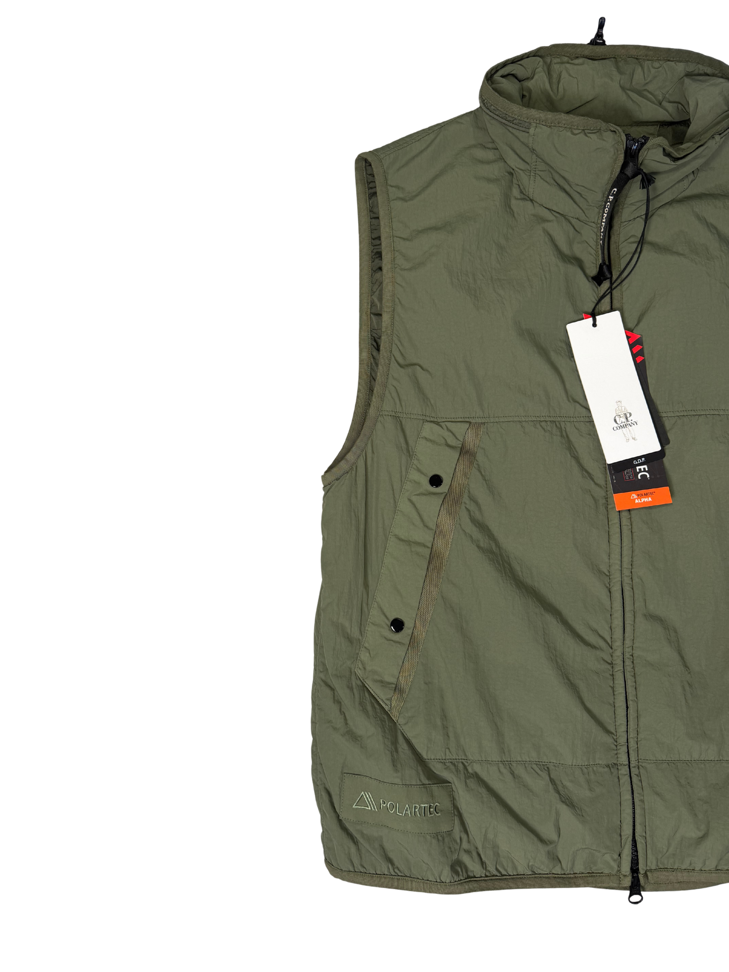 C.P.Company Smanicato GDP Polartec Nylon Taglia 48 Green
