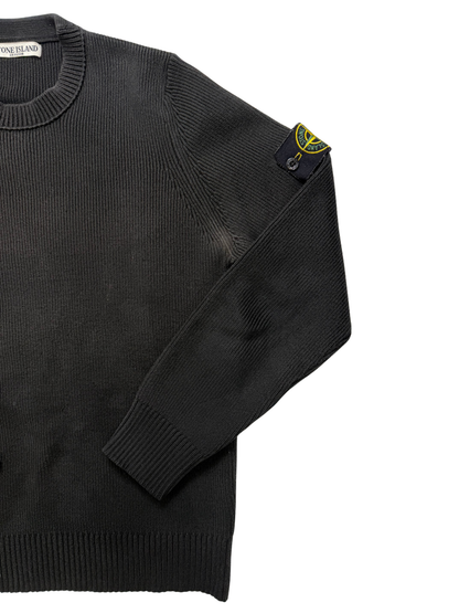 Stone Island Maglione Girocollo in Misto Lana Taglia M Black