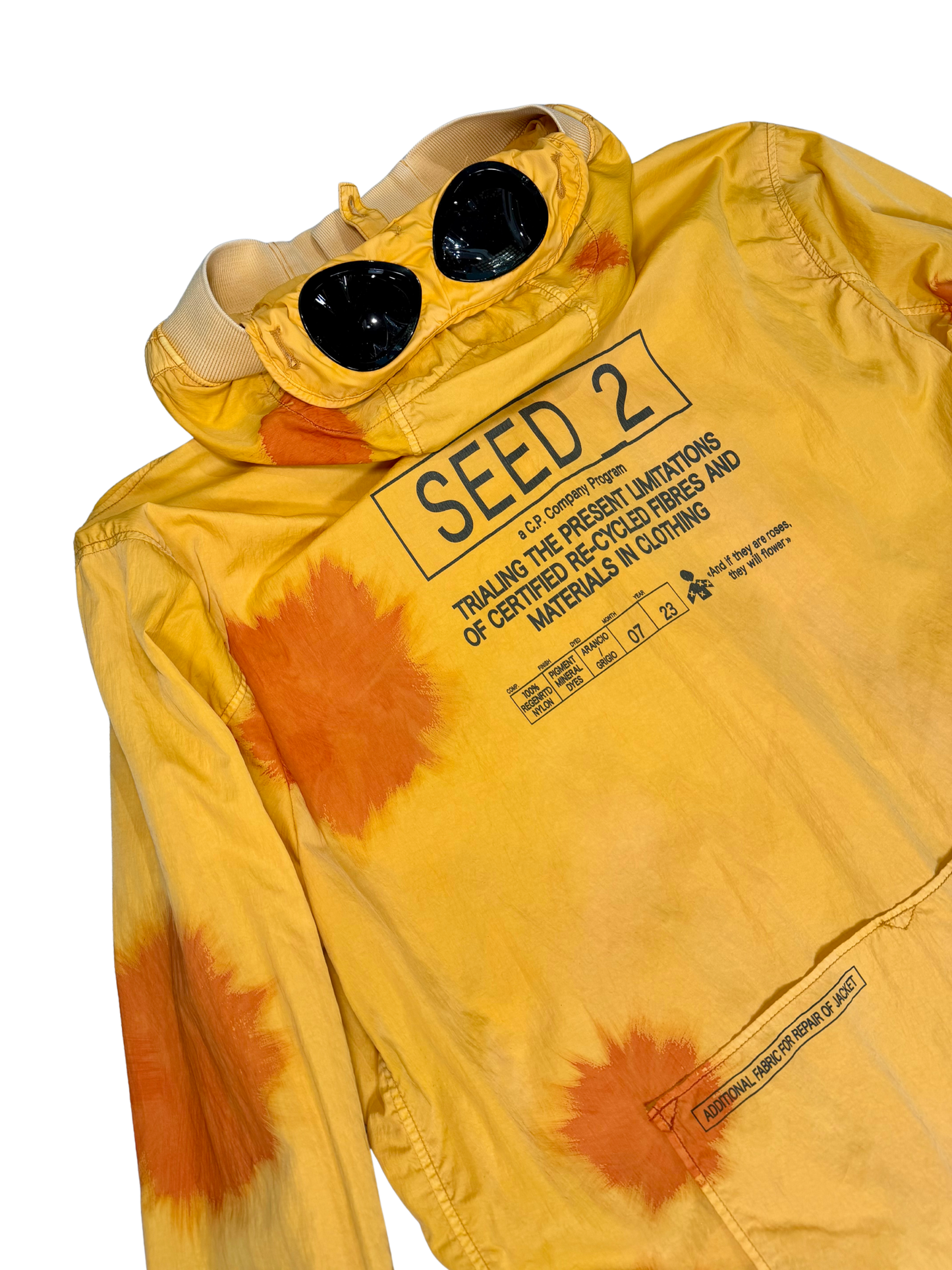 Cp Company Eco Chrome-R Seed 2 Painted Google Jacket taglia 48