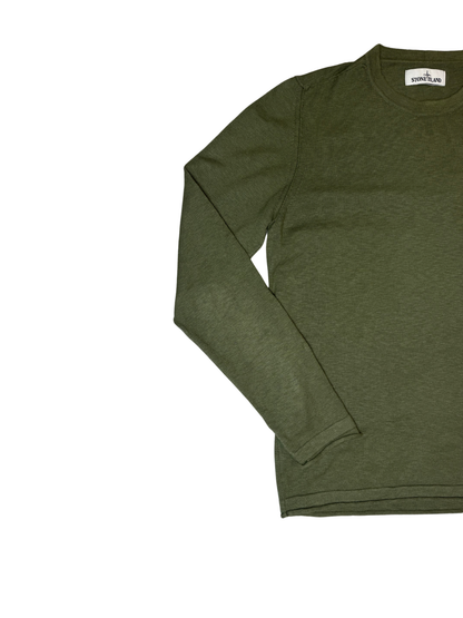 Stone Island Maglioncino Leggero Girocollo Taglia M Green