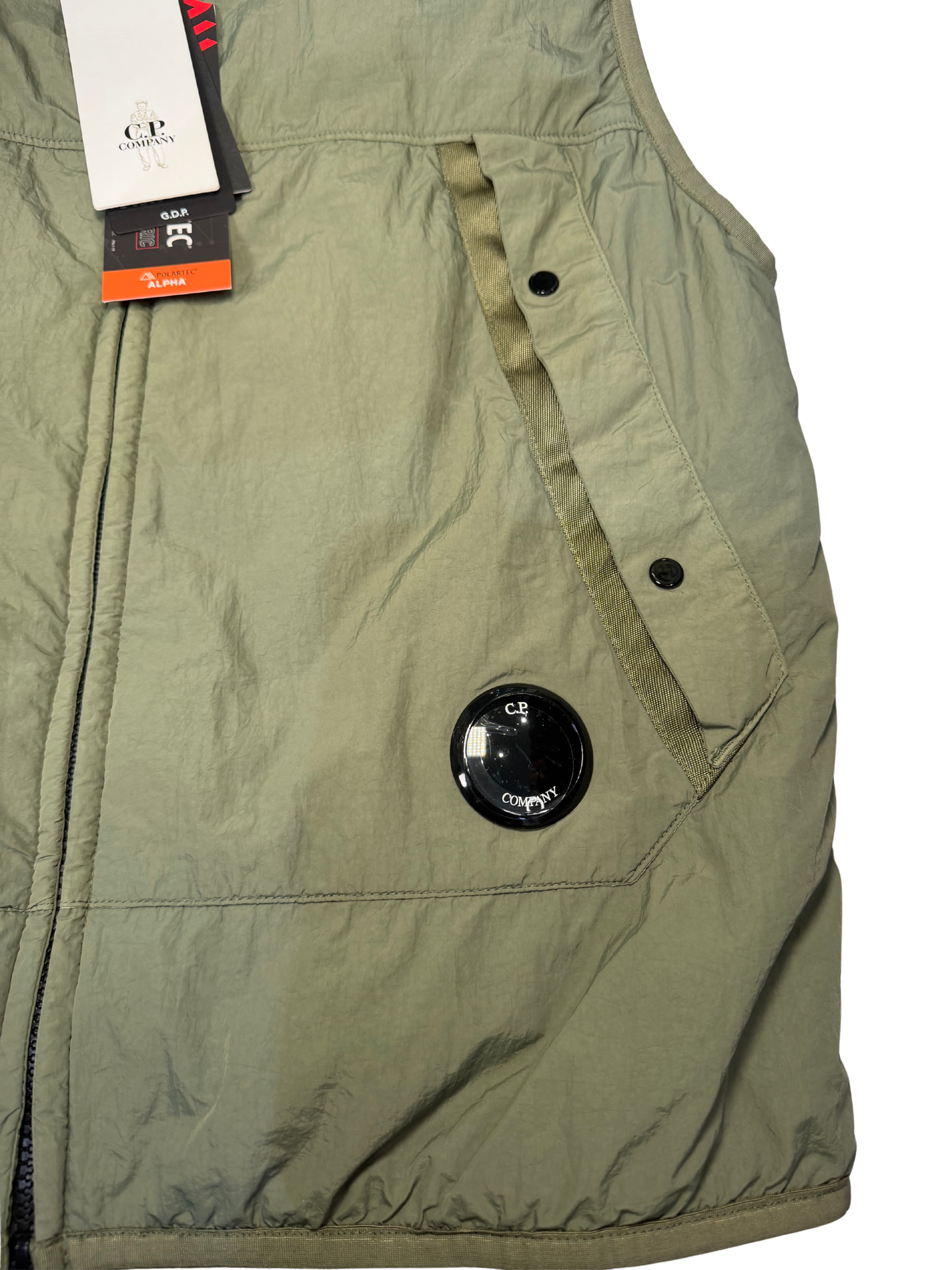 C.P.Company Smanicato GDP Polartec Nylon Taglia 48 Green