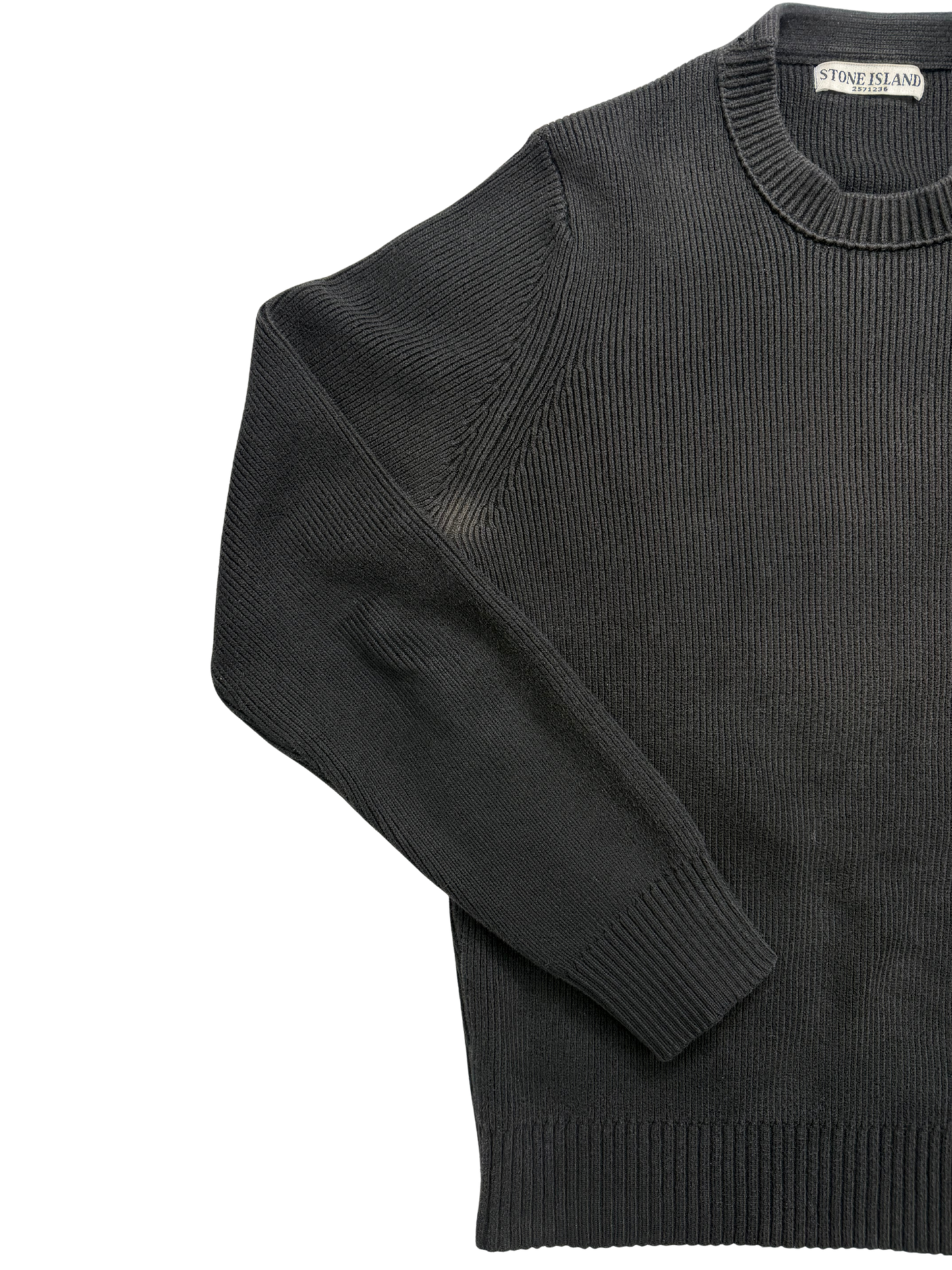 Stone Island Maglione Girocollo in Misto Lana Taglia M Black