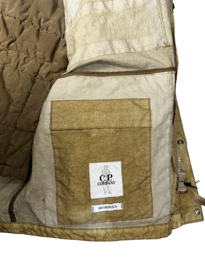 C.P. Company Metropolis Series Co-Ted Hooded 2 in 1 Jacket in Khaki