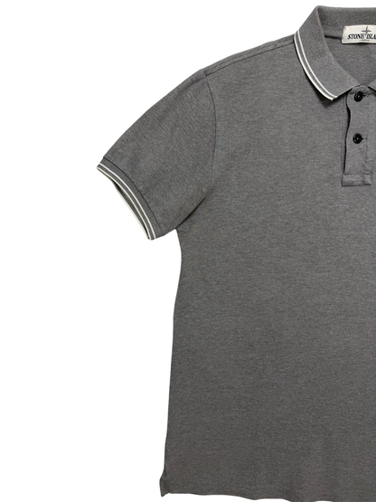 Polo Stone island Slim Fit Taglia L Grigio