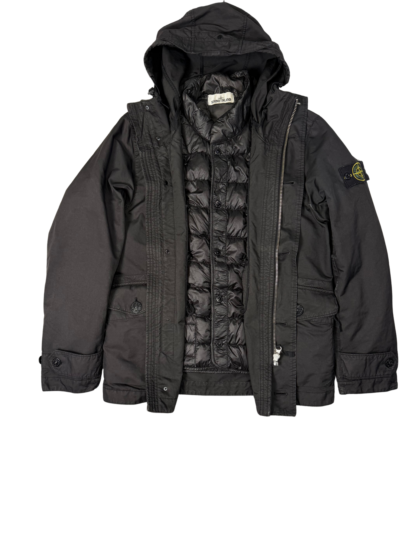 Stone Island David Tc Jacket Bkack Foderata in piumino Taglia S