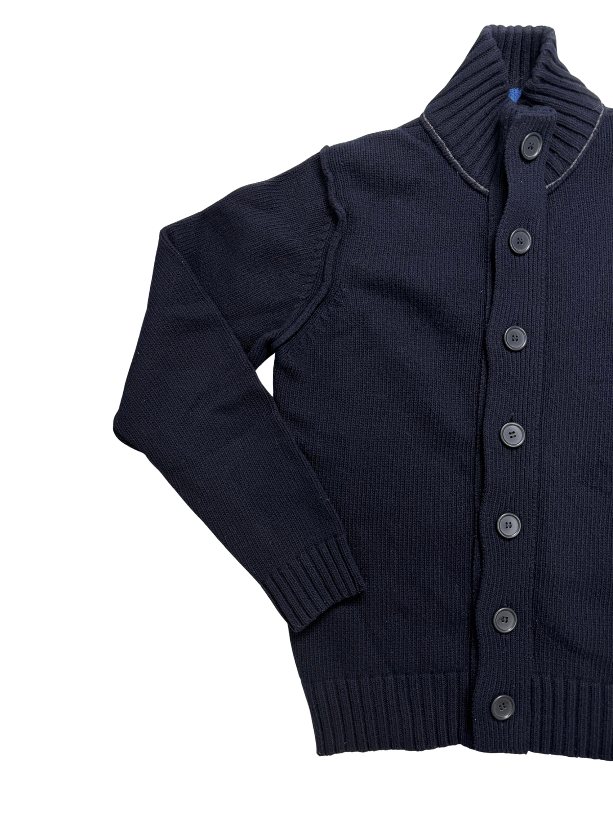 Fred Perry Cardigan 80% Lana Taglia M Blu Navy